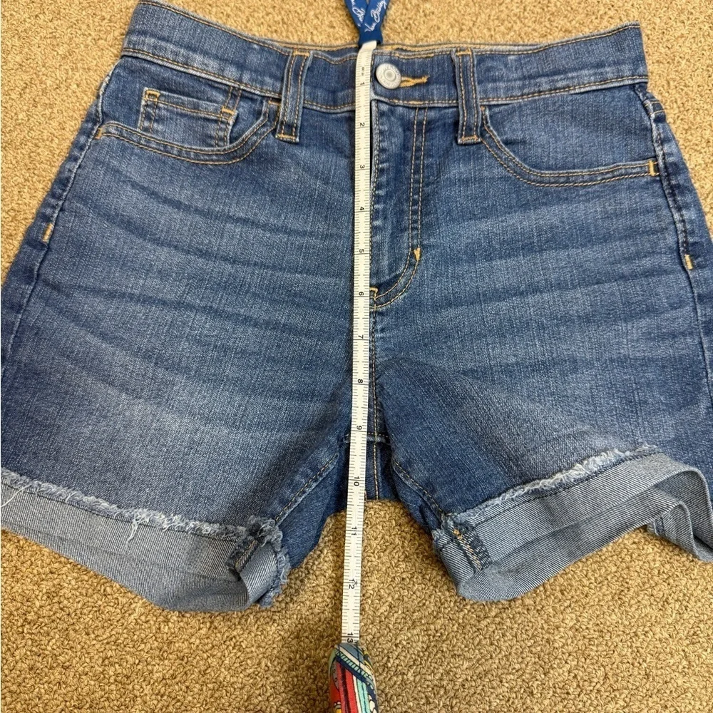 Old Navy: Girls Cuffed Blue Denim Shorts, Size 12